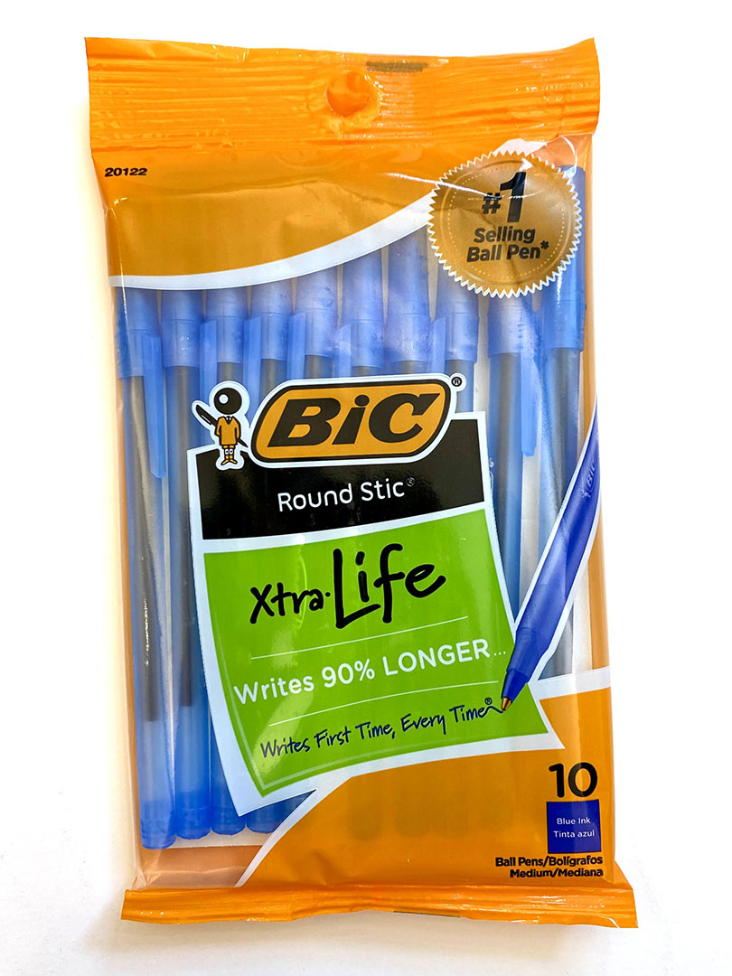 Bic Round Stic Pen Blue 10 Pk (SKU 10002353345)
