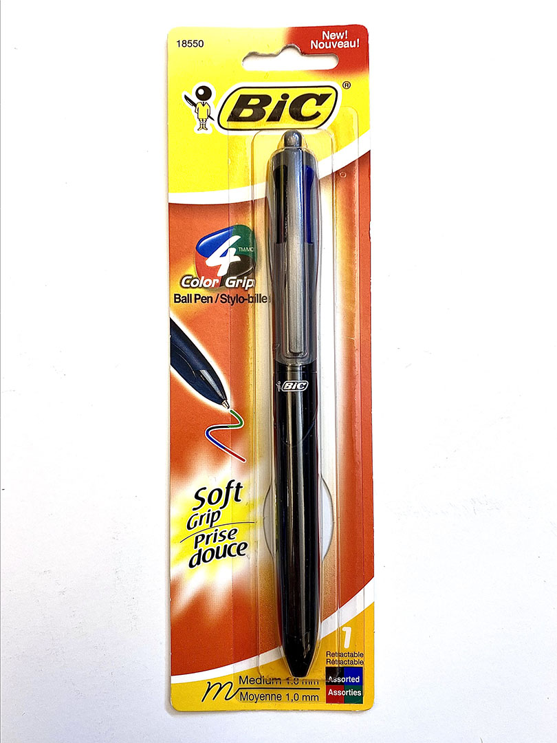Bic 4 Color Soft Grip Pen 1Pk (SKU 10922729345)