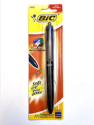 Bic 4 Color Soft Grip Pen 1Pk