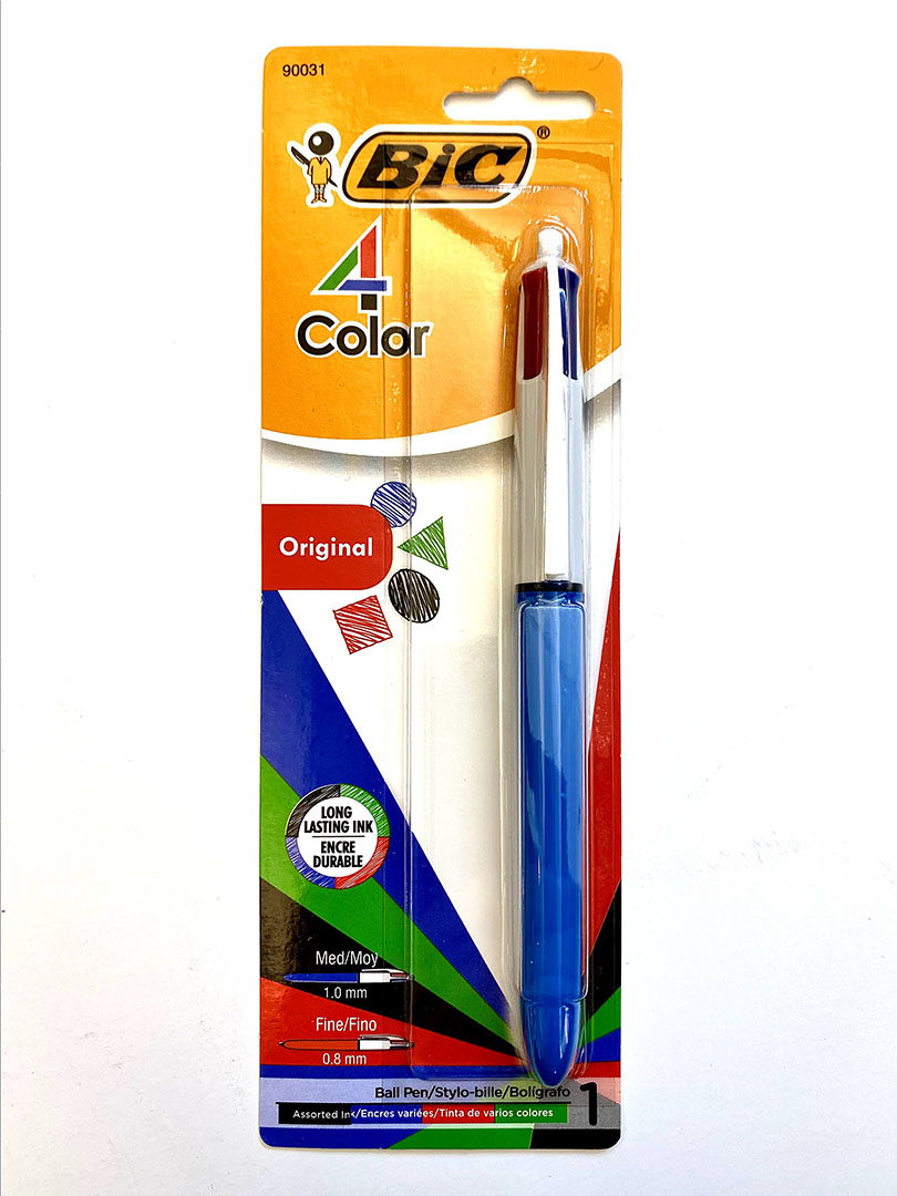 Bic Original Four Color Ink Pen Med/Fine