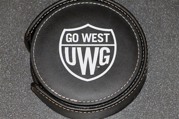 Black  4 1/4"  Go West Emblem Coaster Set