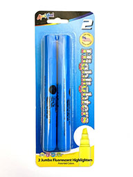 Highlighter Fluorecent  Blue 2Pk