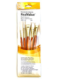 Real Value Syn. Hair Paint Brush Set Of 5
