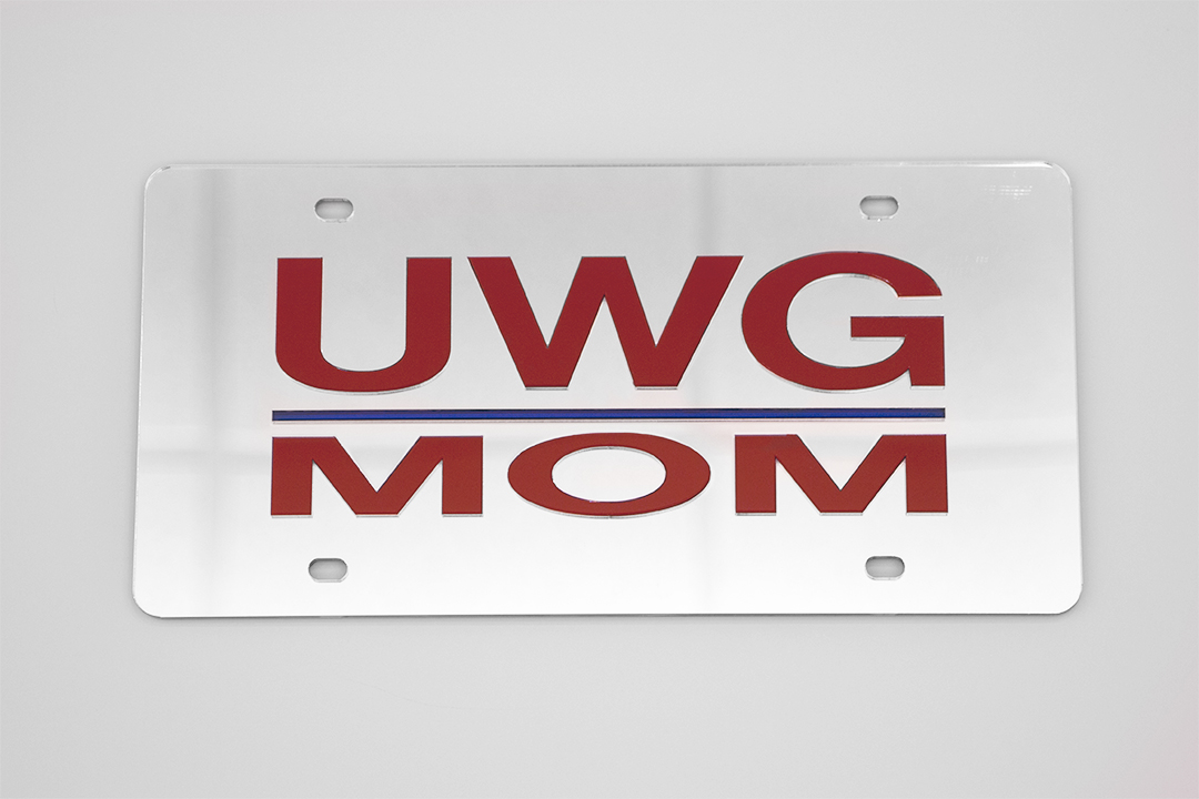 UWG Mom Laser Cut License Plate (SKU 11172185300)