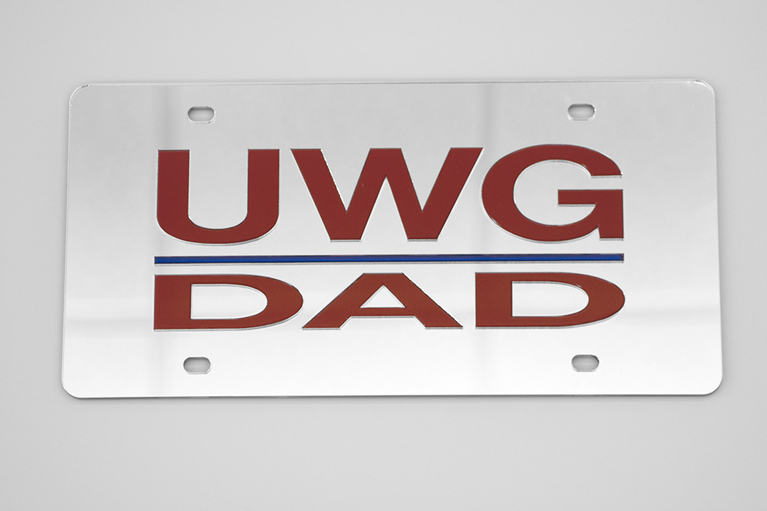 UWG Dad Laser Cut License Plate