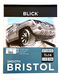 Blick Bristol Pad 11x 14, Smooth, 15 pg