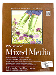 Strathmore Mixed Media Pad 9 x12, 140 lb, 15 pg, 400 Series