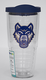 Tervis Wolf Head Logo 24 Oz W/Blue Lid