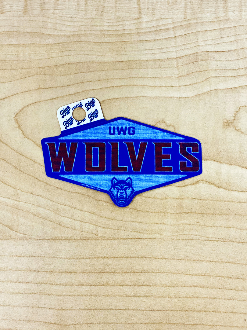 Sticker: UWG Wolves -Wolf Head