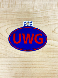 Sticker: UWG Oval Shaped