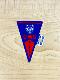 Sticker: UWG Wolves Pennant