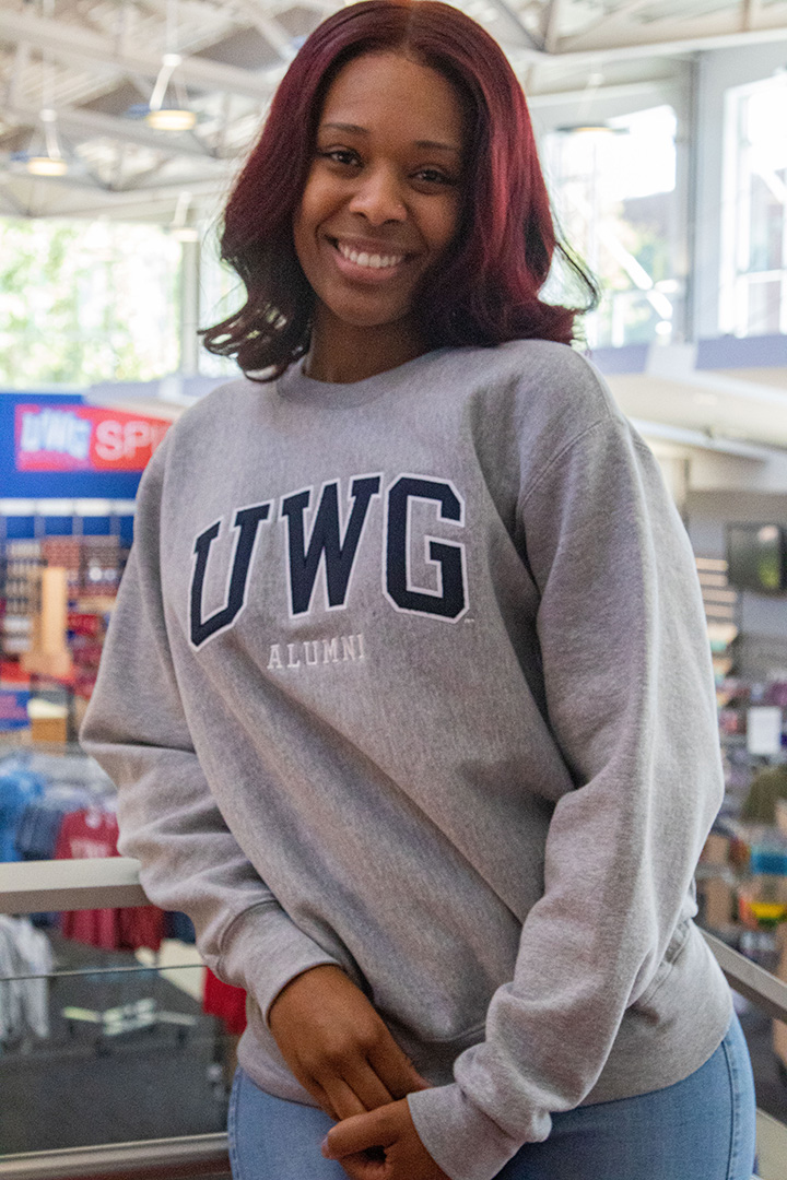UWG Alumni Applique Proweave Crewneck