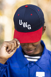 Throwback UWG Baseball Cap Navy/Red