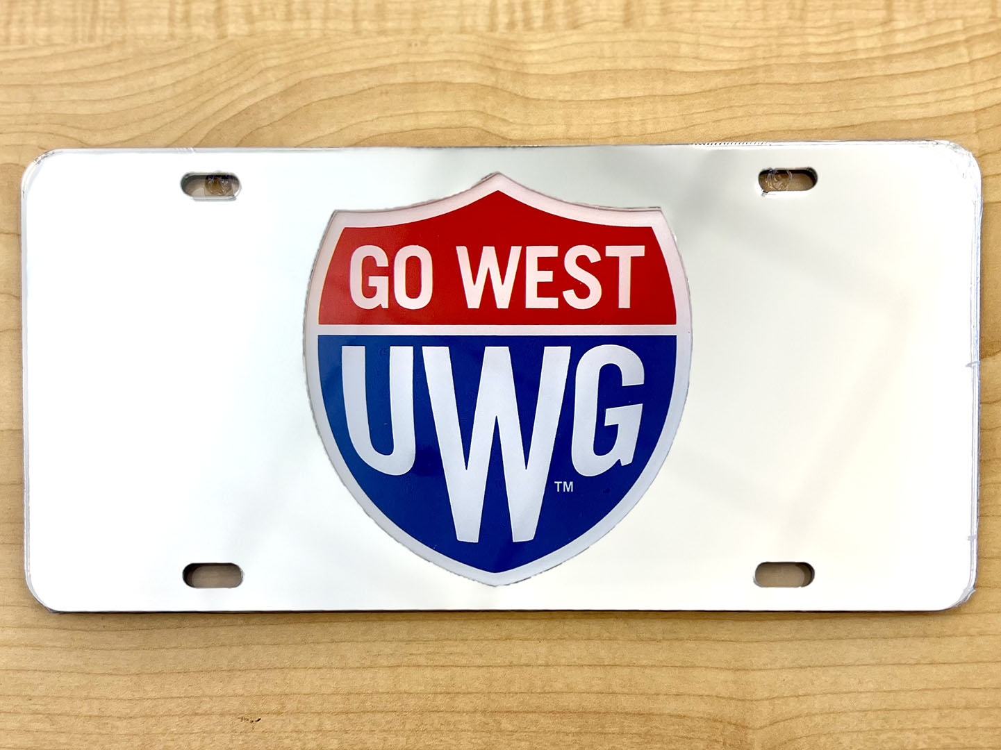 Go West Shield Emb License  Plate (SKU 11359340300)