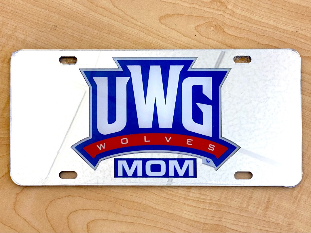 UWG Wolves Mom License Plate (SKU 11359364300)