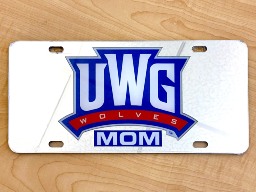 UWG Wolves Mom License Plate