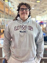 UWG Wolves Stitched Hoodie